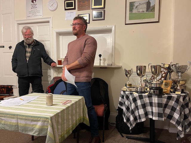 George Tutin and Jon Hill ready to present the awards