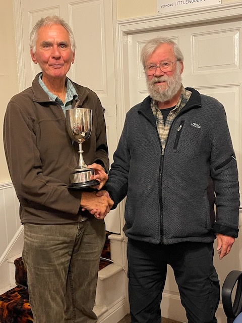 Graham Brandwood receiving the Lancaster League A merit award
