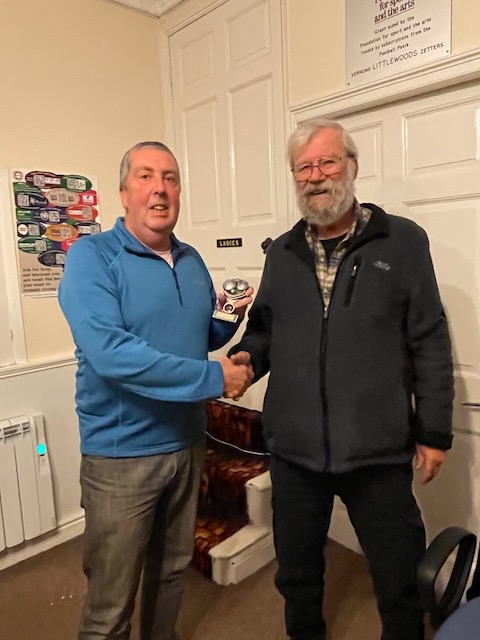 Nick Ridley receiving the Rookie of the Year award