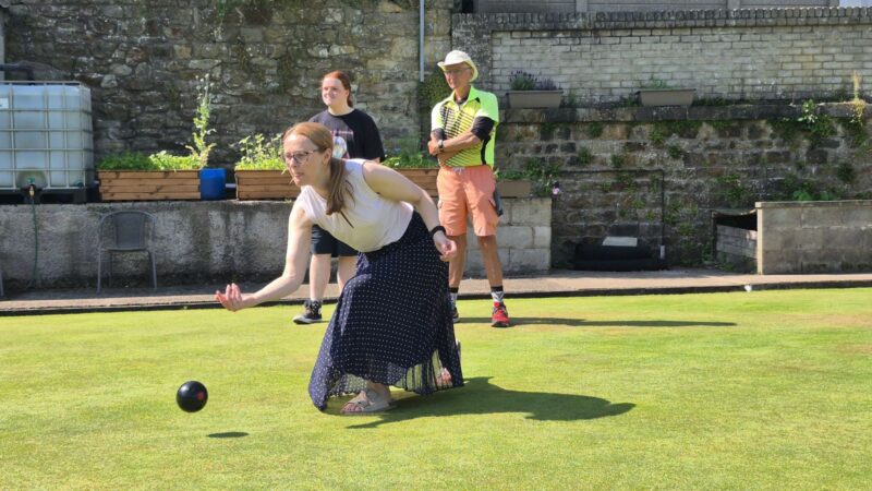 MP Cat Smith Tries Her Hand at Crown Green Bowling