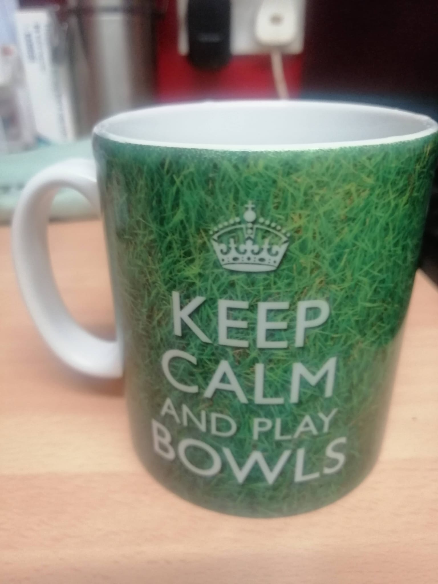 Keep Calm and Play Bowls mug