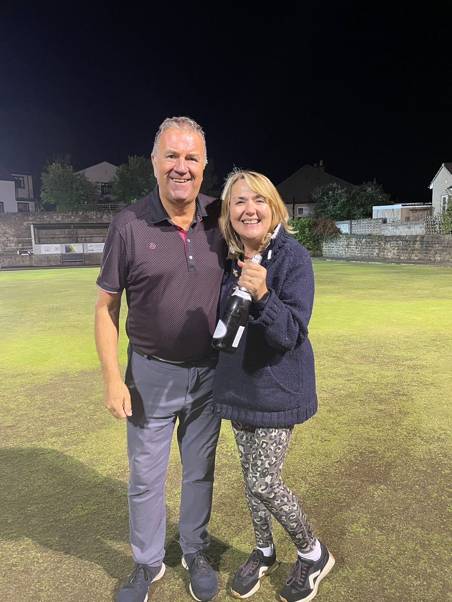 Crown green bowling in action